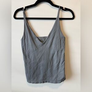 Free People Gray V-Neck Camisole